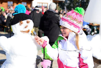 Winter holidays skiing children Kitzbühel