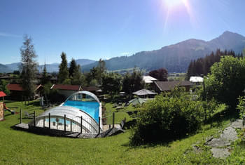 Garden with view to the Kitzbuehel Horn